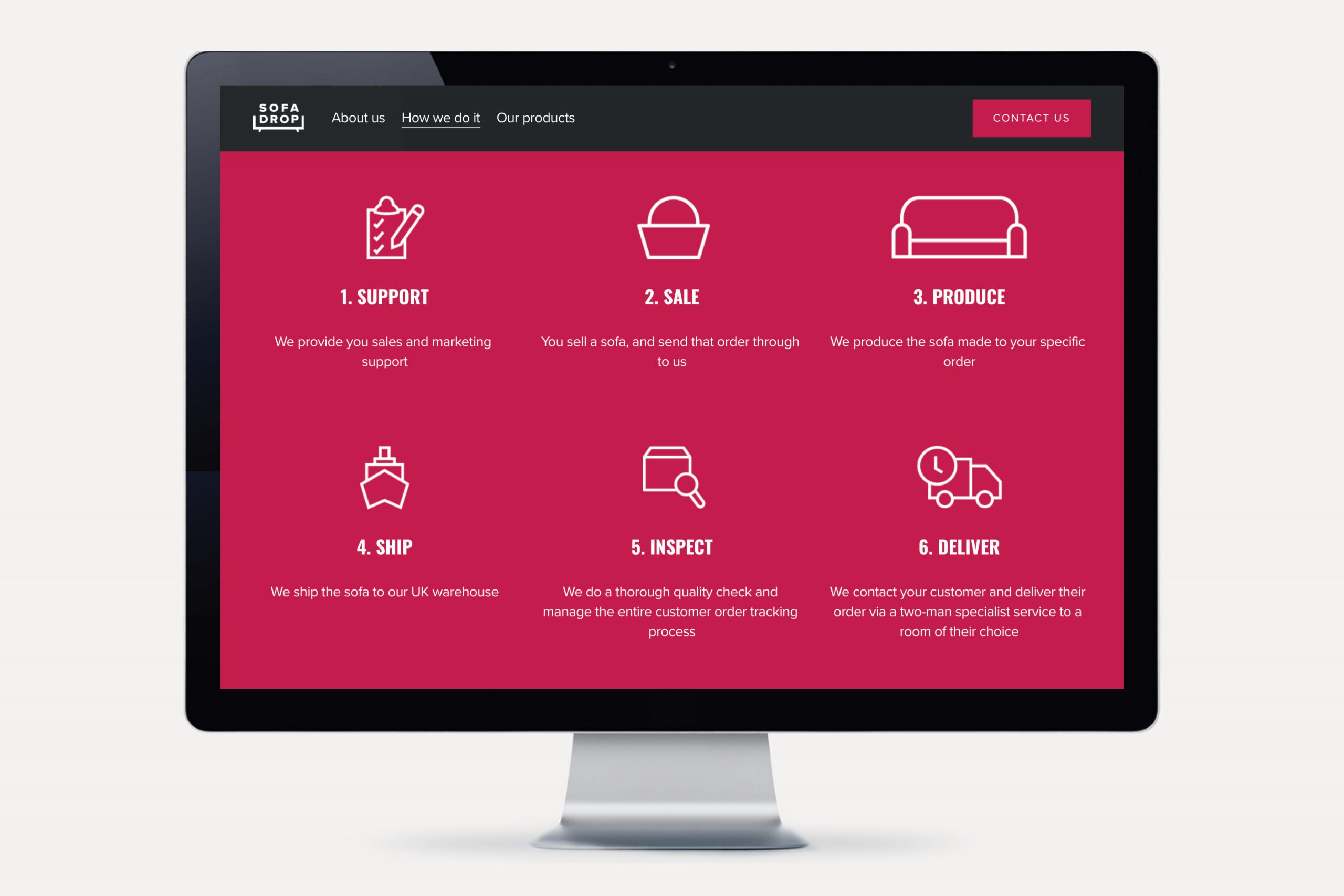 SofaDrop Website 1