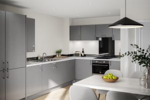 Beck Gardens kitchen CGI