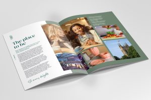Beck Gardens brochure spread the place to be