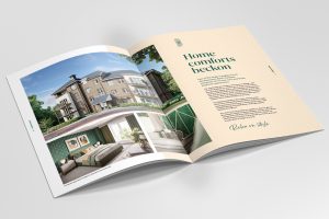 Beck Gardens brochure spread home comfort beckons