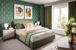 Beck Gardens bedroom CGI