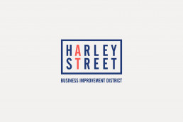Harley Street Business Improvement District blue logo
