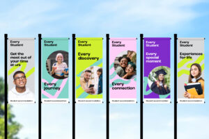 Every Student Lamp post banners